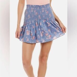 Love Shack Fancy smocked ruffle skirt